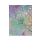 GARDEN VAN DE VERLORENDE Blauwgroen Blauwe Floral Notitieblok (Linkerzijde)