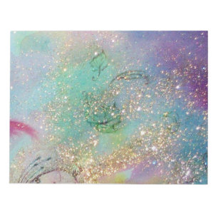 GARDEN VAN DE VERLORENDE Blauwgroen Blauwe Floral Notitieblok