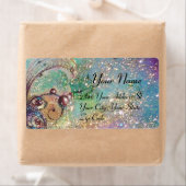 GARDEN VAN DE VERLORENDE SCHADEN, blauw, goudgeel, Etiket (Insitu)