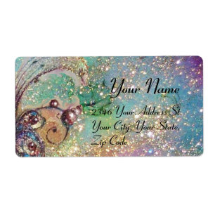 GARDEN VAN DE VERLORENDE SCHADEN, blauw, goudgeel, Etiket