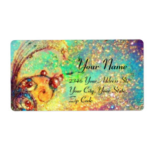 GARDEN VAN DE VERLORENDE SCHADEN, blauw, goudgeel, Etiket