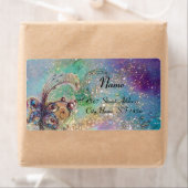 GARDEN VAN DE VERLORENDE SCHADEN, blauwe groen Etiket (Insitu)