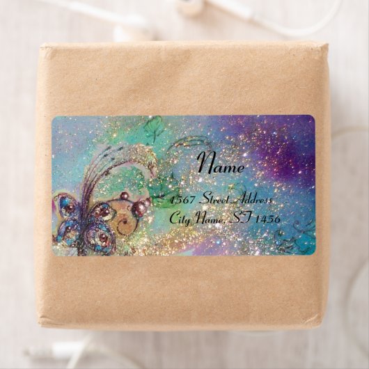 GARDEN VAN DE VERLORENDE SCHADEN, blauwe groen Etiket (Insitu)