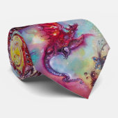 GARDEN VAN DE VERLORENDE SCHADEN, DIE RODE DRAGON  STROPDAS (Opgerold)