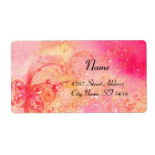 GARDEN VAN DE VERLORENDE SCHADEN, roze Etiket (Voorkant)