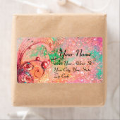 GARDEN VAN DE VERLORENDE SCHADEN, roze, goud, groe Etiket (Insitu)