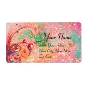 GARDEN VAN DE VERLORENDE SCHADEN, roze, goud, groe Etiket (Voorkant)