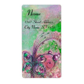 GARDEN VAN DE VERLORENDE SCHADOWS, blauwe groene r Etiket (Voorkant)