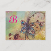 GARDEN VAN DE VERLORENDE SCHADOWS BUTTERFLY MONOGR VISITEKAARTJE (Achterkant)