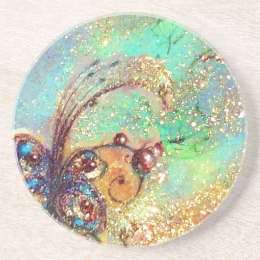 GARDEN VAN DE VERLORENDE SCHADOWS - BUTTERFLY PLAN ZANDSTEEN ONDERZETTER (Voorkant)