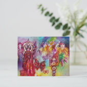 GARDEN VAN DE VERLORENDE SCHADOWS - FAERY EN BUTTE BRIEFKAART (Staand voorkant)