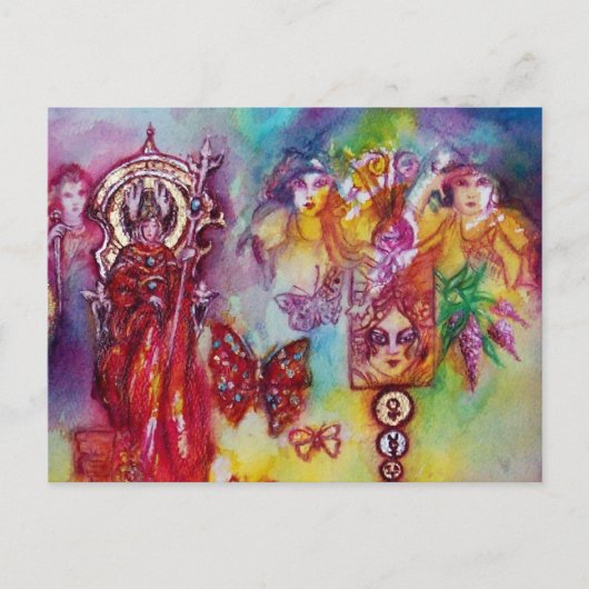 GARDEN VAN DE VERLORENDE SCHADOWS, FAERY EN BUTTER BRIEFKAART (Voorkant)