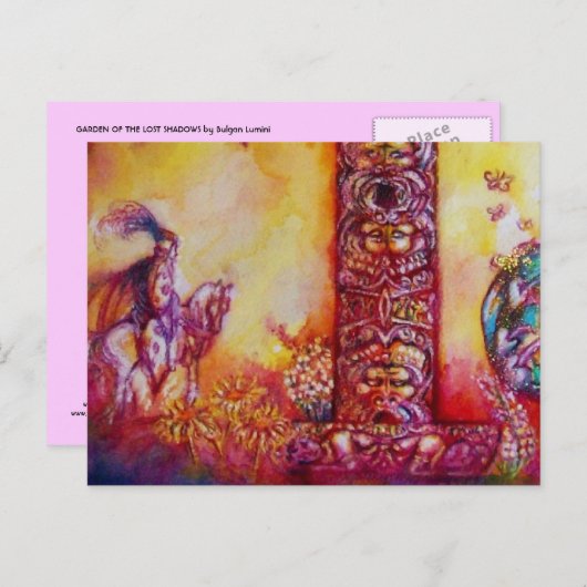 GARDEN VAN DE VERLORENDE SCHADOWS, FAERY EN BUTTER BRIEFKAART (Voorkant / Achterkant)