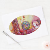 GARDEN VAN DE VERLORENDE SCHADOWS, FAERY EN BUTTER OVALE STICKER (Envelop)