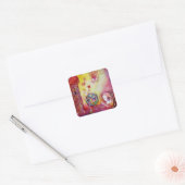 GARDEN VAN DE VERLORENDE SCHADOWS, FAERY EN BUTTER VIERKANTE STICKER (Envelop)