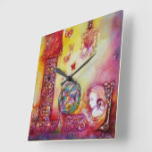 GARDEN VAN DE VERLORENDE SCHADOWS-FAIRIES EN BUTTE VIERKANTE KLOK (Hoek)