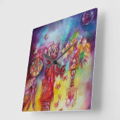 GARDEN VAN DE VERLORENDE SCHADOWS-FAIRIES EN BUTTE VIERKANTE KLOK (Hoek)