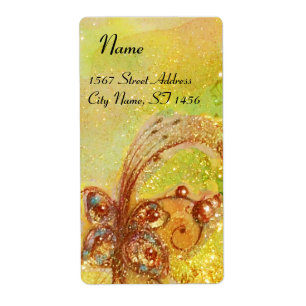 GARDEN VAN DE VERLORENDE SCHADOWS, geel bruin goud Etiket