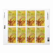 GARDEN VAN DE VERLORENDE SCHADOWS, geel bruin goud Etiket (Full Sheet)