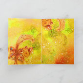 GARDEN VAN DE VERLORENDE SCHADOWS - GEel BUTTERFLY Feestdagen Kaart (Binnen)