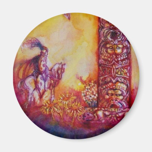 GARDEN VAN DE VERLORENDE SCHADOWS / KNIGHT EN HORS MAGNEET (Voorkant)