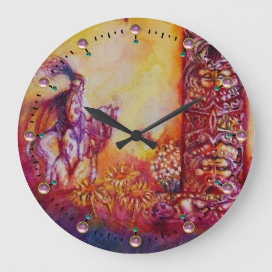 GARDEN VAN DE VERLORENDE SCHADOWS-KNIGHT OP HORSEB GROTE KLOK (Voorkant)