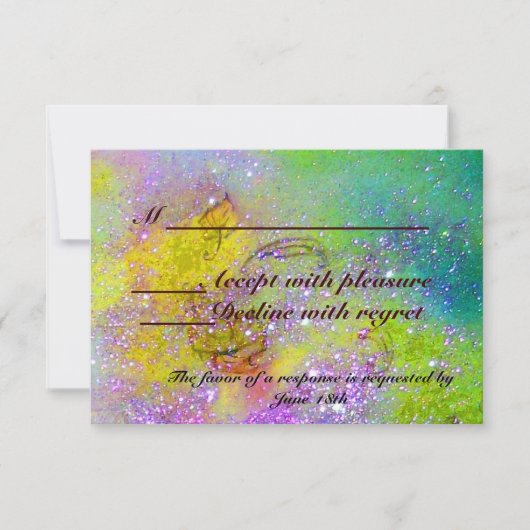 GARDEN VAN DE VERLORENDE SCHADOWS / MAGISCHE BUTTE RSVP KAARTJE (Voorkant)