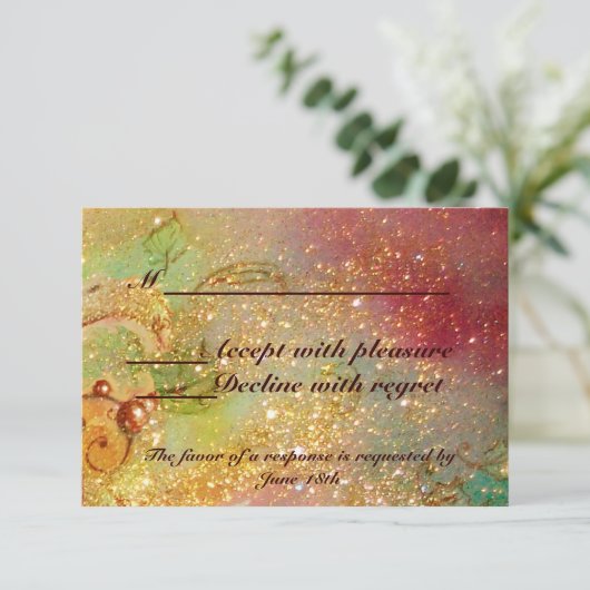 GARDEN VAN DE VERLORENDE SCHADOWS / MAGISCHE BUTTE RSVP KAARTJE (Staand voorkant)