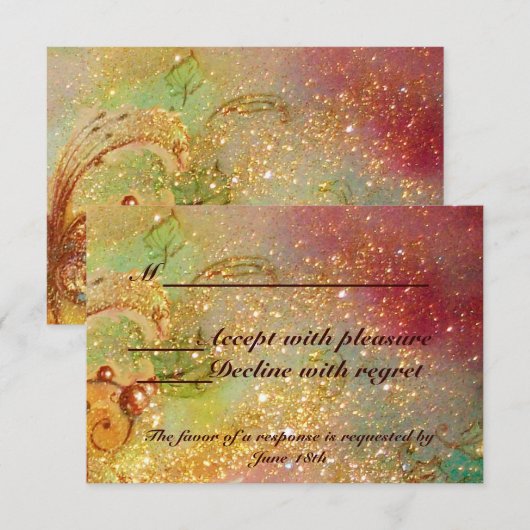 GARDEN VAN DE VERLORENDE SCHADOWS / MAGISCHE BUTTE RSVP KAARTJE (Voorkant / Achterkant)