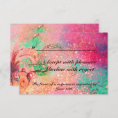 GARDEN VAN DE VERLORENDE SCHADOWS / MAGISCHE BUTTE RSVP KAARTJE (Voorkant / Achterkant)