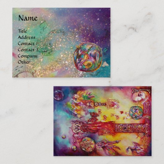 GARDEN VAN DE VERLORENDE SCHADOWS - MAGISCHE BUTTE VISITEKAARTJE (Voorkant / Achterkant)