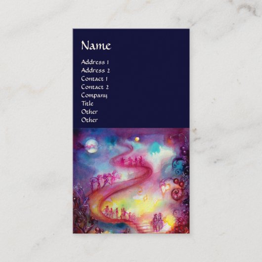 GARDEN VAN DE VERLORENDE SCHADOWS / MAGISCHE STAIR VISITEKAARTJE (Voorkant)