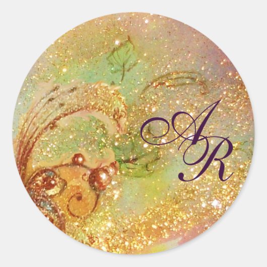 GARDEN VAN DE VERLORENDE SCHADOWS - MONOGRAM RONDE STICKER (Voorkant)