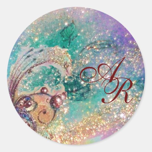 GARDEN VAN DE VERLORENDE SCHADOWS - MONOGRAM RONDE STICKER (Voorkant)