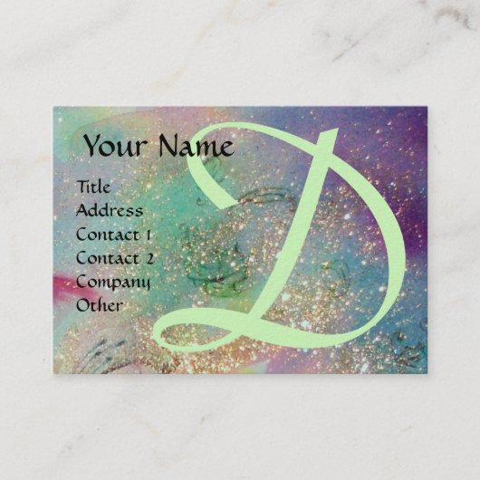 GARDEN VAN DE VERLORENDE SCHADOWS - MONOGRAM VISITEKAARTJE (Voorkant)