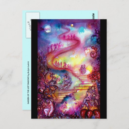 GARDEN VAN DE VERLORENDE SCHADOWS / MYSTISCHE STAI BRIEFKAART (Voorkant / Achterkant)