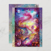 GARDEN VAN DE VERLORENDE SCHADOWS / MYSTISCHE STAI BRIEFKAART (Voorkant / Achterkant)