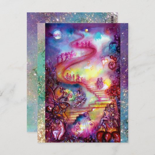 GARDEN VAN DE VERLORENDE SCHADOWS / MYSTISCHE STAI BRIEFKAART (Voorkant / Achterkant)