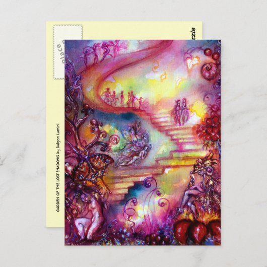 GARDEN VAN DE VERLORENDE SCHADOWS / MYSTISCHE STAI BRIEFKAART (Voorkant / Achterkant)
