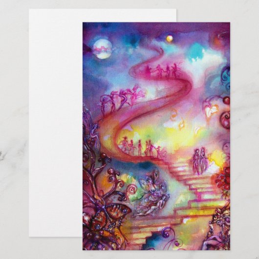 GARDEN VAN DE VERLORENDE SCHADOWS / MYSTISCHE STAI BRIEFPAPIER (Voorkant / Achterkant)