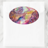 GARDEN VAN DE VERLORENDE SCHADOWS / MYSTISCHE STAI OVALE STICKER (Tas)