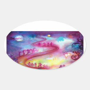 GARDEN VAN DE VERLORENDE SCHADOWS / MYSTISCHE STAI OVALE STICKER