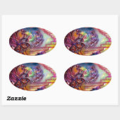 GARDEN VAN DE VERLORENDE SCHADOWS / MYSTISCHE STAI OVALE STICKER (Vel)