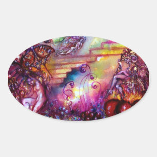 GARDEN VAN DE VERLORENDE SCHADOWS / MYSTISCHE STAI OVALE STICKER