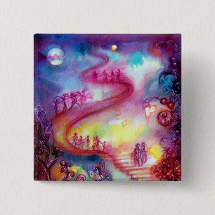 GARDEN VAN DE VERLORENDE SCHADOWS - MYSTISCHE STAI VIERKANTE BUTTON 5,1 CM