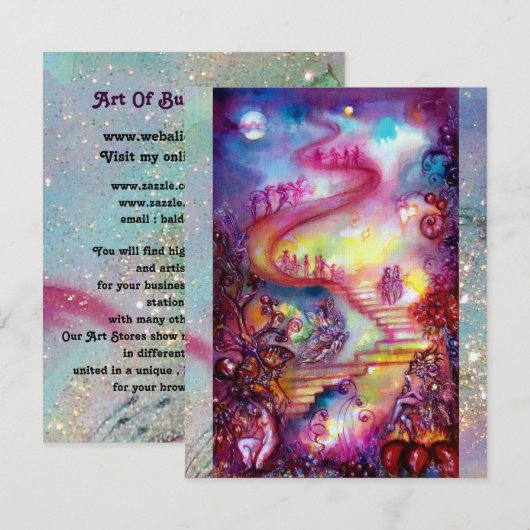 GARDEN VAN DE VERLORENDE SCHADOWS, MYSTISCHE STAIR KAART (Voorkant / Achterkant)