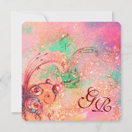 GARDEN VAN DE VERLORENDE SCHADOWS PINK BUTTERFLY M KAART (Achterkant)