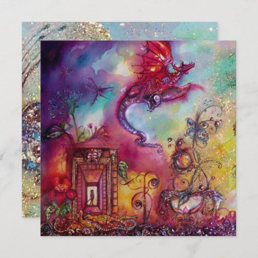 GARDEN VAN DE VERLORENDE SCHADOWS - RODE DRAGON FL AANKONDIGING (Voorkant / Achterkant)