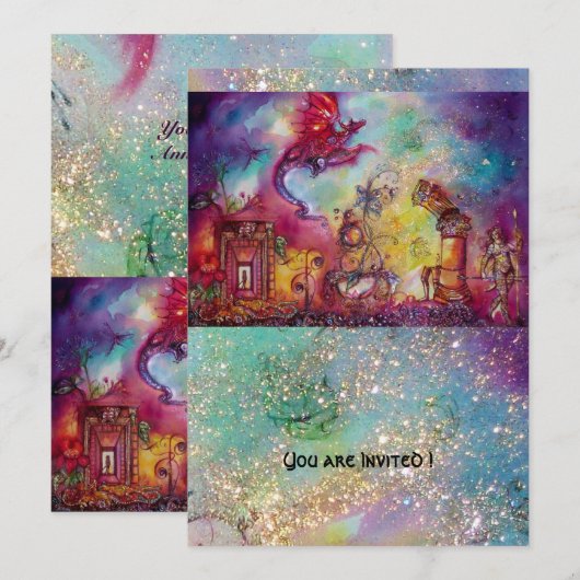 GARDEN VAN DE VERLORENDE SCHADOWS - RODE DRAGON FL KAART (Voorkant / Achterkant)