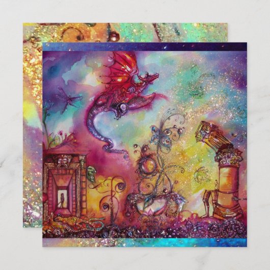 GARDEN VAN DE VERLORENDE SCHADOWS - RODE DRAGON FL KAART (Voorkant / Achterkant)